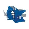 Irwin 4.5 in. Steel Workshop Bench Vise Blue Swivel Base