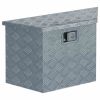 Aluminum Box 27.6"x9.4"x16.5" Trapezoid Silver