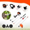 5in1 52cc Petrol Hedge Trimmer Chainsaw Brush Cutter Pole Saw Outdoor Multi Tool