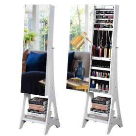 Full Mirror Simple Jewelry Storage Mirror Cabinet