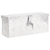 Storage Box Silver 19.7"x8.1"x5.9" Aluminum