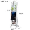 Full Mirror Simple Jewelry Storage Mirror Cabinet