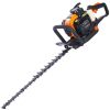 26cc 2 cycle gas powered hedge trimmer , double sided blade 24",recoil gasoline trim blade