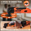 VEVOR Multitool Oscillating Tool Corded 2.5 Amp, Oscillating Saw Tool with LED Light, 6 Variable Speeds, 3.1¬∞ Oscillating Angle, 11000-22000 OPM, 16P