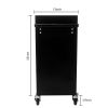 4 DRAWERS MULTIFUNCTIONAL TOOL CART WITH WHEELS-BLACK