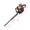 26cc 2 cycle gas powered hedge trimmer , double sided blade 24",recoil gasoline trim blade