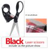 Positioning Laser Guided Sewing Scissors DIY Infrared Positioning Laser Stainless Steel Scissors For Needlework Sewing Supplies