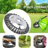 1pc Rotating Joint Twist Knot Steel Wire Weed Cutter Blades; Gardening Weeding Brush; Lawn Trimmer Blade For Lawn Mower Garden; Lawn Mower Parts & Acc