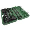 3/4" Drive Impact Socket Set, 26 Piece Cr-V Chrome Vanadium Steel Standard Metric Sizes(21-50mmm), 6-Point Sockets, with a Storage Cage