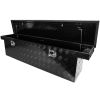 60.2"(L) x 12.2"(W) x 14.4"(H) Pickup Truck Bed Tool Box Trailer Tool Box for Bed of Truck,Aluminum Stripes Toolbox for Truck RV Tralier,Chrome Latch,