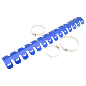 Motorcycle Modification, Off-road Vehicle Exhaust Protection Cover, Heat Sink (Color: Blue)