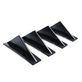 Automotive Universal Triangle Rear Spoiler Carbon Fiber Chassis (Option: Type B Curved black)