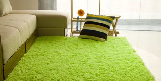 Living room coffee table bedroom bedside non-slip plush carpet (Option: Fruit green-60x120cm)