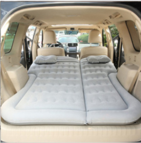 The Rear Seat Car Inflatable Bed Can Be Folded (Color: grey)