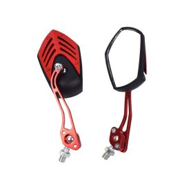 Motorcycle modified ghost fire rearview mirror (Color: Red)