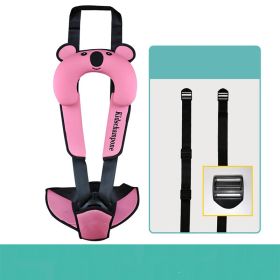 Cute Number One Safety Seat Portable Child Seat Belt Retainer (Option: A Rose pink)