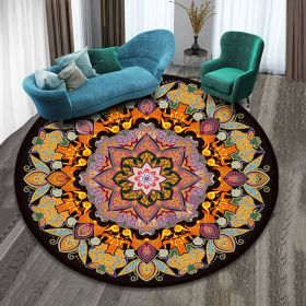 Mandala ethnic carpet (Option: 60 cm-E)