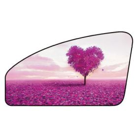 Side Curtain Magnet Summer Vehicle Glass (Option: Lavender Cop ilot)