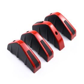 Automotive Universal Triangle Rear Spoiler Carbon Fiber Chassis (Option: A black and red)