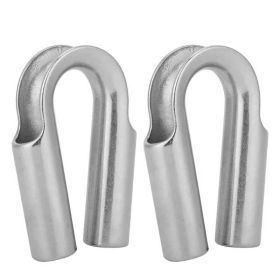 304, 316 Stainless Steel Tubular Chicken Heart Ring Round Sleeve Ring (Option: M6-2pcs)