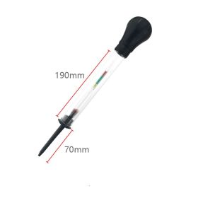 Electrohydraulic Hydrometer Automobile Battery Battery Plus Electrolyte Densitometer (Color: Black)