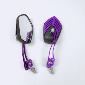 Motorcycle modified ghost fire rearview mirror (Color: Purple)