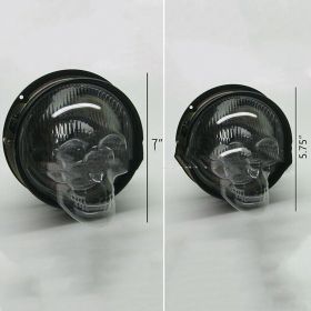 Skull Headlight Covers Decorative Protective Head Light Cover For Car Truck Motorcycle Universal Headlight Cover (size: small)