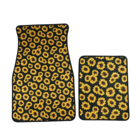 Neoprene non-slip car mat (Option: Sunflower-10pcs)