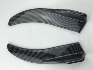 Car Refitted Front And Rear Deflector Light Carbon Fiber (Option: Bright carbon fiber)