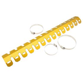 Motorcycle Modification, Off-road Vehicle Exhaust Protection Cover, Heat Sink (Color: Gold)