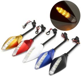 Rearview mirror for motorcycle (Color: White)