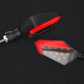 LED turn signal for off-road motorcycle modified accessories (Color: Red)