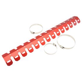 Motorcycle Modification, Off-road Vehicle Exhaust Protection Cover, Heat Sink (Color: Red)