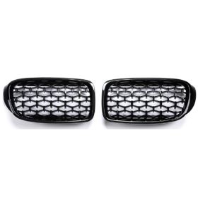 Replacement Front Bumper Kidney Double Slats For BMW 4 Series (Option: All black)