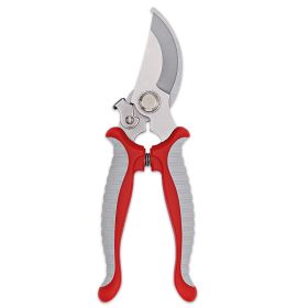 1pc Garden Pruning Shears; Professional Gardening Scissors Manual Pruner For Plants; Gardening; Trimming; Garden Tools (Color: Red & Grey)