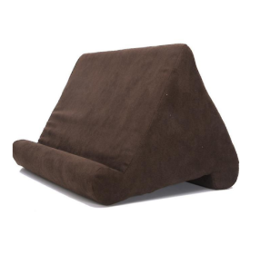 Soft Pillow Tablet Pillow Stand For Ipad Stand Multi-angle Tablet Phone Holder (Color: COFFEE)