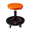 Shop Garage Adjustable Rolling Mechanic Stool with Tool Tray