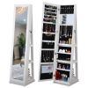 Full Length Mirror 360¬∞ Swivel Jewelry Cabinet