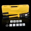 10T Hydraulic Crimping Tool 12-2/0AWG Hydraulic Cable Crimping Tool 0.43 inch Stroke Hydraulic Lug Crimper Electrical Terminal Crimper with 9 Pairs of