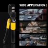 10T Hydraulic Crimping Tool 12-2/0AWG Hydraulic Cable Crimping Tool 0.43 inch Stroke Hydraulic Lug Crimper Electrical Terminal Crimper with 9 Pairs of