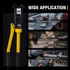 10T Hydraulic Crimping Tool 12-2/0AWG Hydraulic Cable Crimping Tool 0.43 inch Stroke Hydraulic Lug Crimper Electrical Terminal Crimper with 9 Pairs of