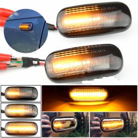 Car Flowing Water Fender Side Light (Option: Smoked black)