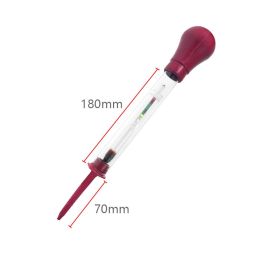 Electrohydraulic Hydrometer Automobile Battery Battery Plus Electrolyte Densitometer (Color: Red)