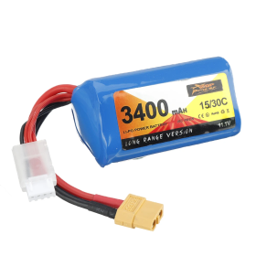 Lithium Ion Battery XT60FPV Racing Drone Plug (Option: XT60 heads-3400mAh 11.1V 1530C)