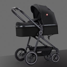 High-view Stroller Is Easy To Sit (Color: Black)